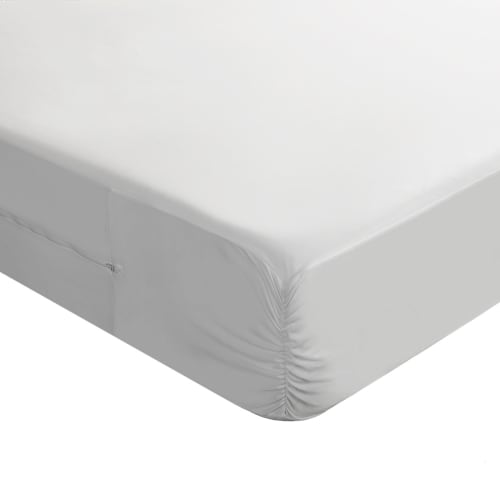 Allerzip Mattress Encasement, FUZE, 100% Polyester Knit, Gusset 6-11 inch, Full XL 54x80, White